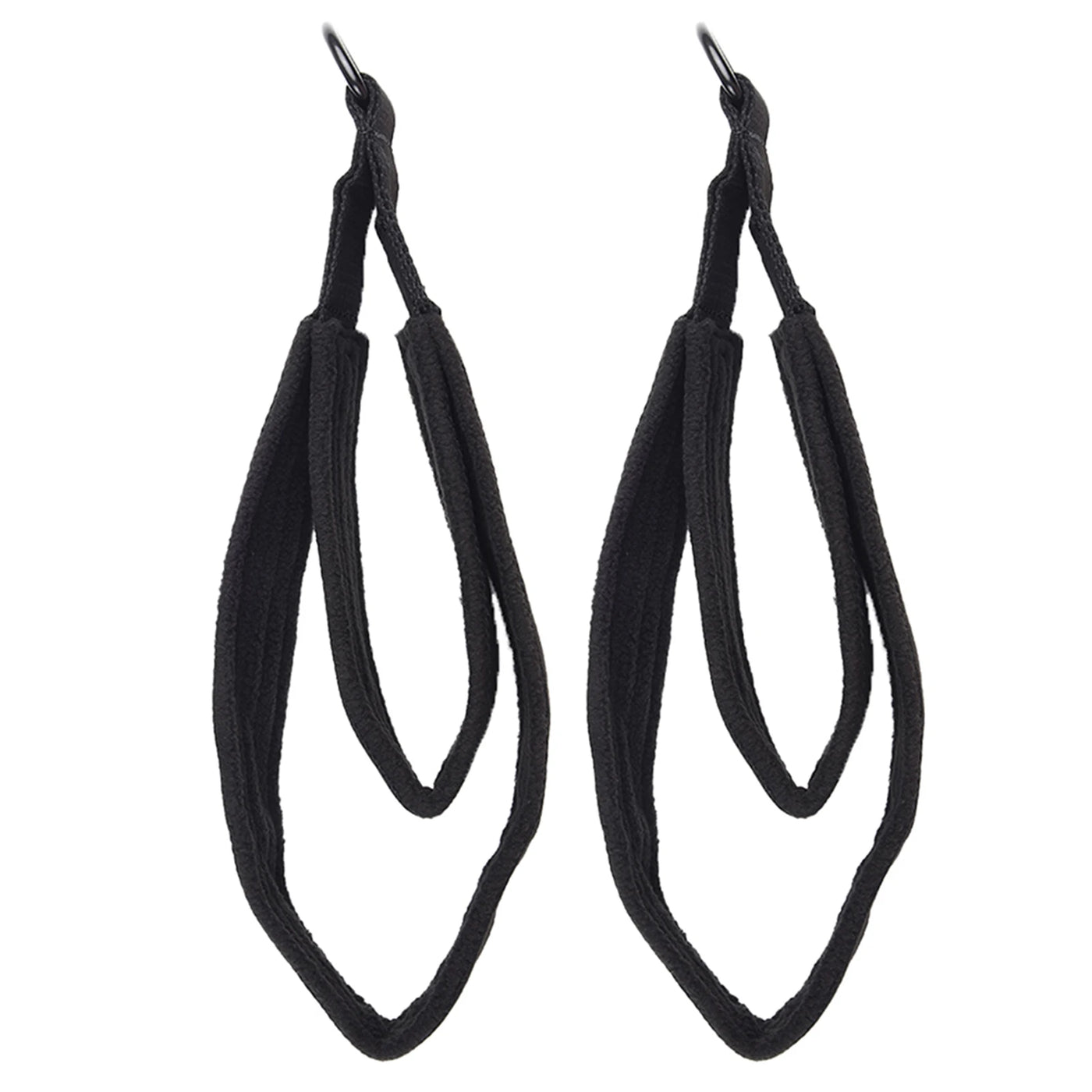 Pilates Reformer Foot Straps - Double Loop D-Ring Exercise Handles (2-Pack)