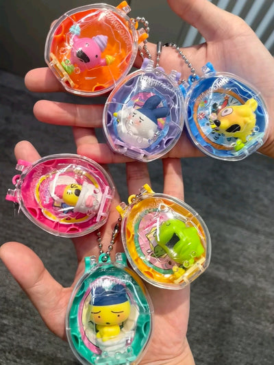 Original Bandai Tamagotchi Spare Time Series2 Pooptime Pendant Bean Mr.Koigari Doll Box Toy Collectible Anime Game Figurine Toys