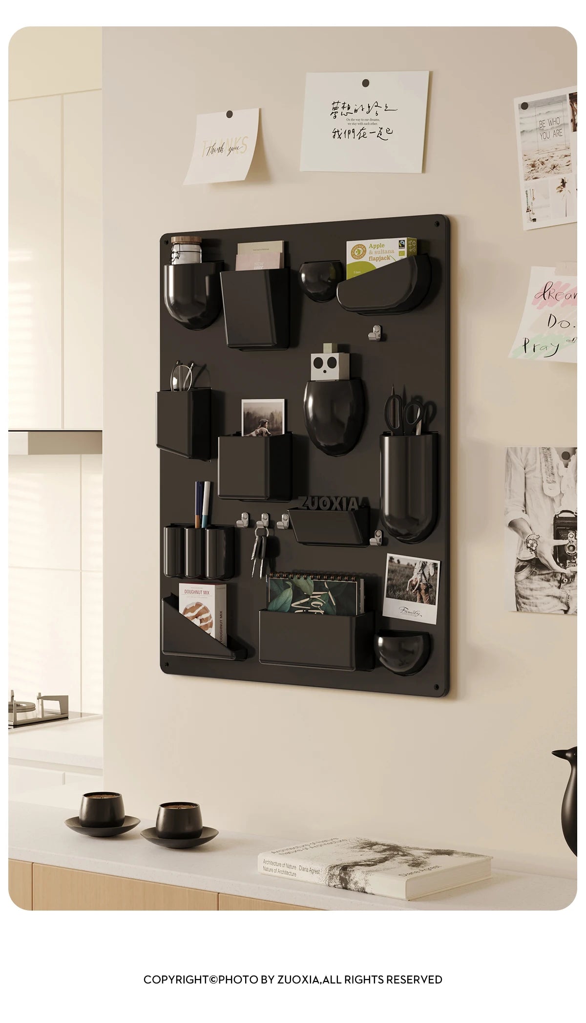 Wall Holder Offices Kitchen Organizer Desktop Wall Storage