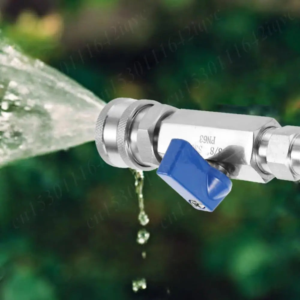 High Pressure Washer Ball Valve Kit with 3/8 Or 1/4 Inch Quick Connect Plug Power Washer Hose Control 4500 PSI Water Flow Switch