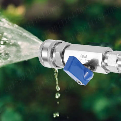 High Pressure Washer Ball Valve Kit with 3/8 Or 1/4 Inch Quick Connect Plug Power Washer Hose Control 4500 PSI Water Flow Switch