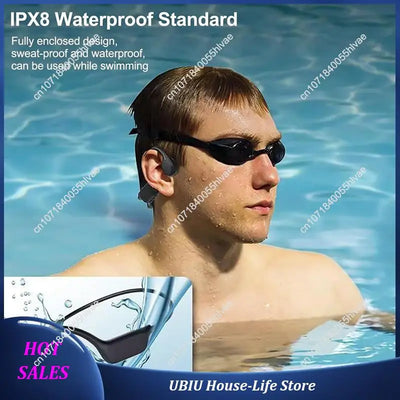 Bluetooth Wireless Open-Ear Bone Conduction Headphones Sports Headset Swimming Earphones Built-In Mic For Workout-Best Selling