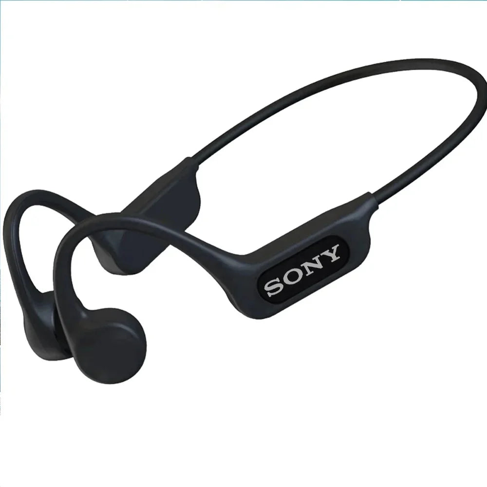 Bone Conduction Headphones, Open-Ear Wireless Bluetooth Workout Headphones with Microphones, Earphones for Sports, Running, Gym