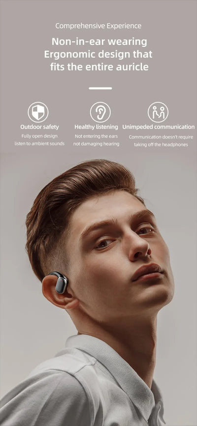 X91 OWS Earhook Earphones Bluetooth 5.3 Low Latency Gaming Sport Headset HiFi Stereo Noise Reduction Wireless Headphones Earbuds