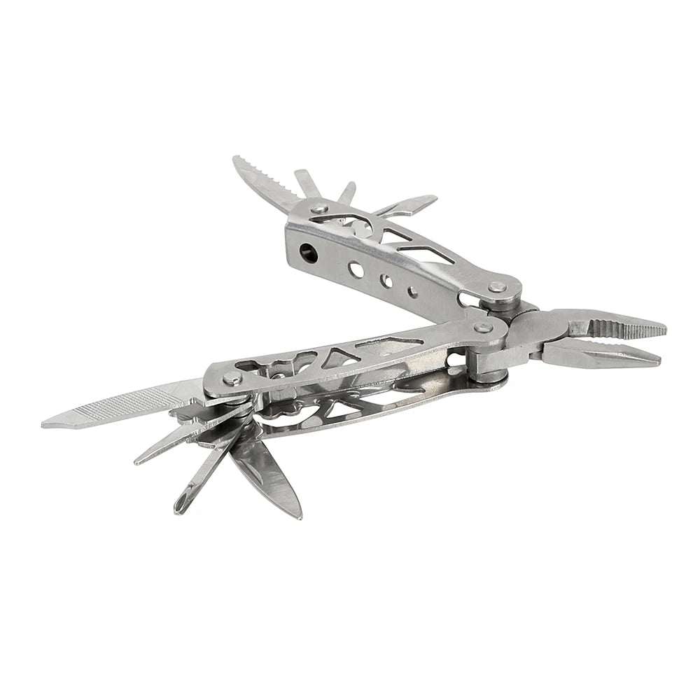 Stainless Multitool Multifunction Tool Forceps Multipurpose Forceps Hand Tool Screwdriver Kit Multi Plier Folding Knife Pliers