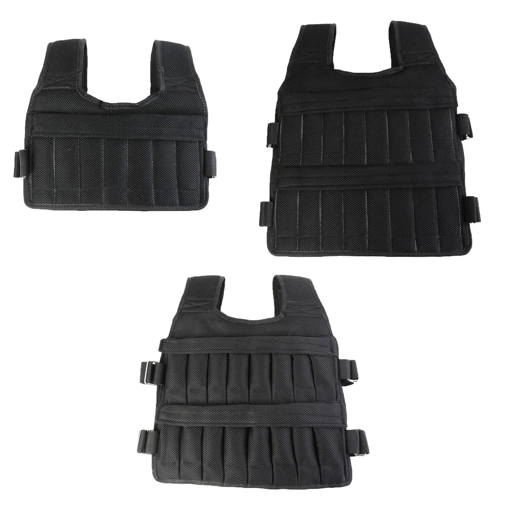 3-50kg Workout Weight Jacket Adjustable Weighted Exercise Vest Workout Equipment for Running Training Workout Jogging Walking