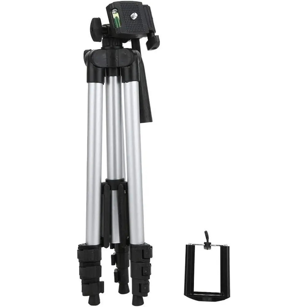 Extendable Phone Tripod Stand Black with Phone Holder Video Recording Photography Stand Portable Durable Camera Stand