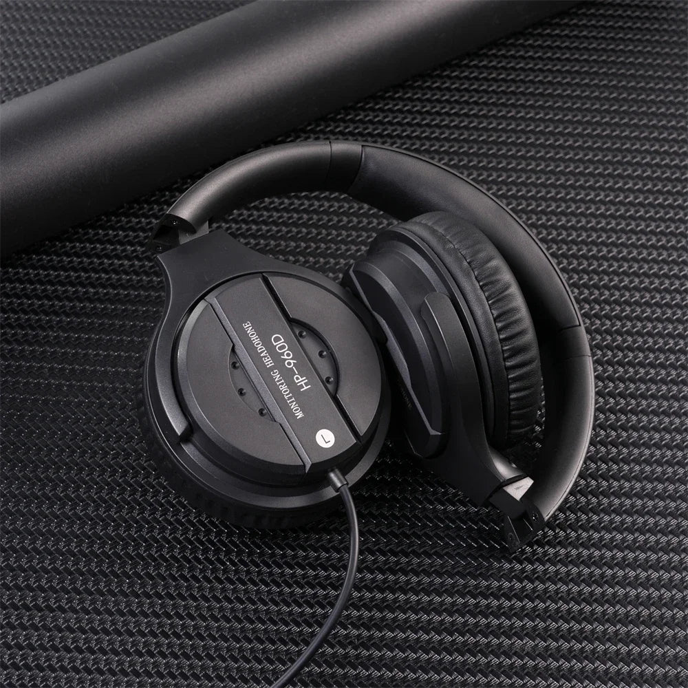 Wired Professional Studio headphone DJ Headphones With Microphone Over Ear HiFi Monitor Music Headset Earphone For Phone PC