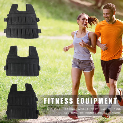 3-50kg Workout Weight Jacket Adjustable Weighted Exercise Vest Workout Equipment for Running Training Workout Jogging Walking