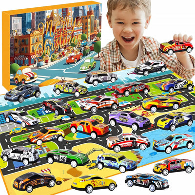 Toy Cars Advent Calendar 2025 Xmas Countdown Calendar Cute Toys Christmas Ornaments Christmas Tree Ornaments Christmas Gifts