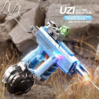 2025 New Summer UZI Water Gun Toy Swimming Pool Play Water Adult Shots Games Toy Outdoor Games High Pressure Water Gun Kids Gift