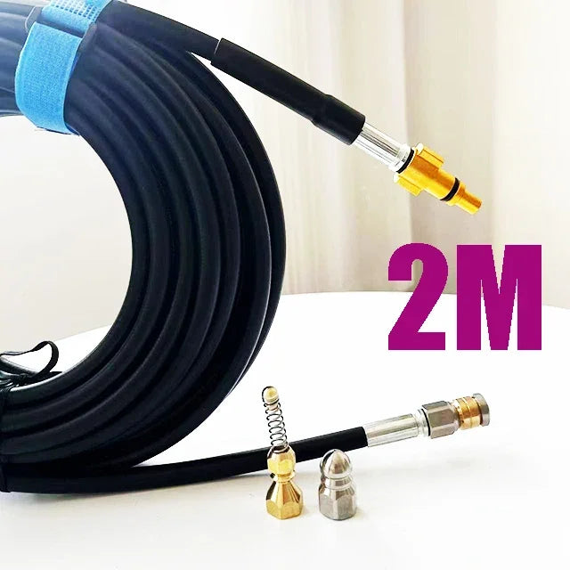 Pressure Washer Sewer Drain Water Cleaning Hose Car Washer Pipe Line Cleaning Kit Sewage Jet Hose For Lavor /  Sterwins / Vax