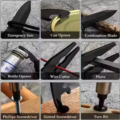 Multi functional pliers, portable folding pliers, screwdriver, bottle opener, small knife outdoor combination tool
