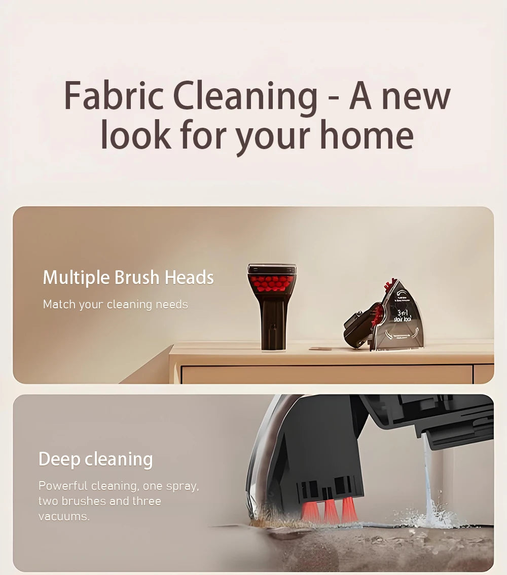 Portable Electric Steam Cleaner 220V Household Fabric Cleaning Machine Sofa Carpet Mattress Curtains Car Cleaner