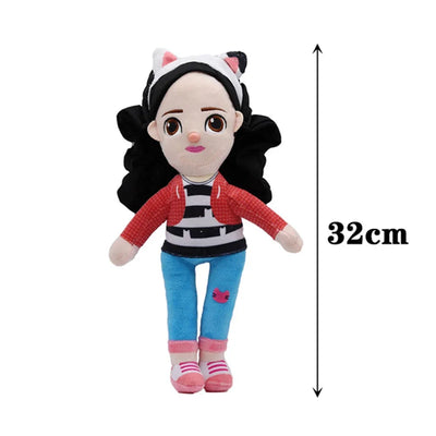 2025 Hot Gabbys doll house Plush Toy Mercat Cartoon Stuffed Animals Smiling Cat Car Cat Hug Gaby Girl Birthday Gift