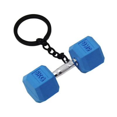 Gym Gifts DIY Barbell Keychain Gym Lovers PVC Charms Bags Keychain Kettlebell Dumbbell Pendant Keychain Jewelry Accessories