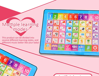 Learning Tablet for Kids Fun Touch and Learn Machine Educational Children Electronic Preschool Children Toys for Toddler Kids
