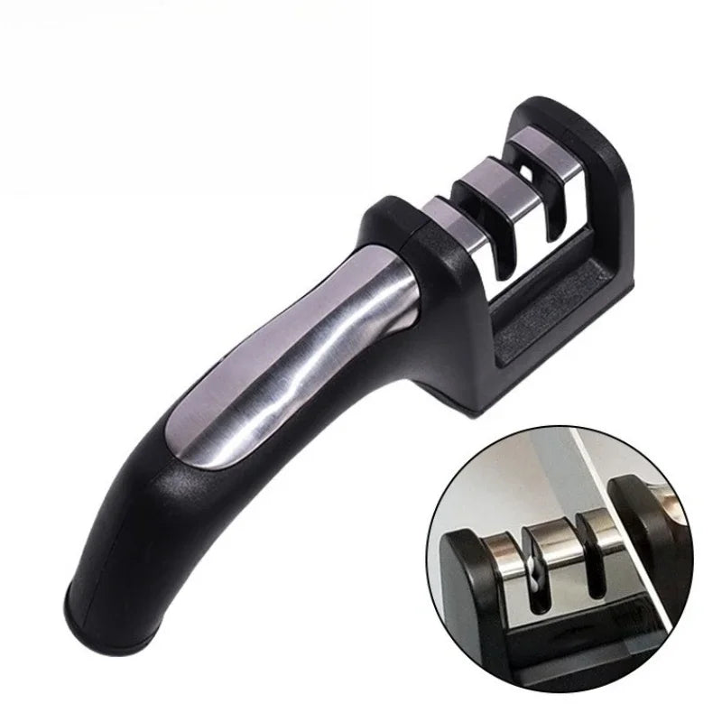 Kitchen Knife Edge-Eetting Tool Kitchen Two Segment Knife Sharpener Handheld Multi Function quick knife sharpening tool