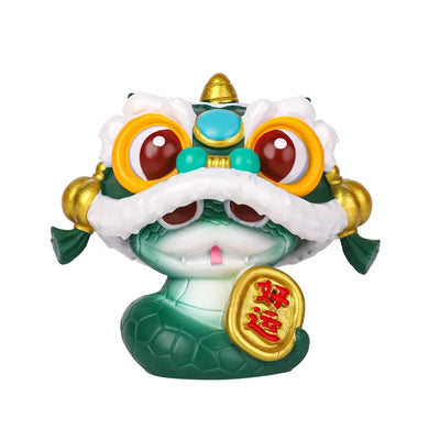 The Year Of Snake Figurines Cute Miniature Snake Statue Lucky Snakes Ornament Creative 2025 New Year Gifts For Children