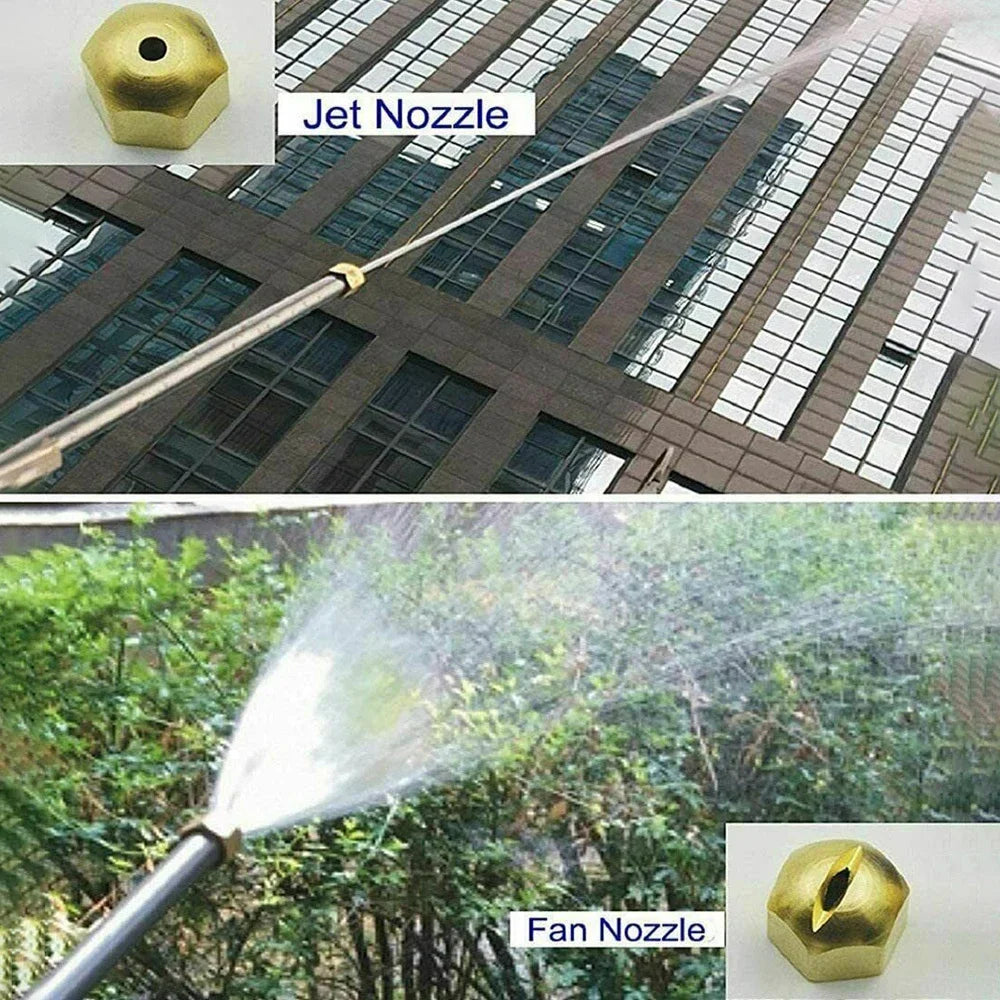 2000PSI Multi-Purpose Pressure Washer: Portable Car/Garden Spray Gun with 5 Nozzles & 16ft Hose (Household Use)