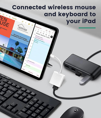 OTG Adapter For iPhone 14 13 12 11 Pro Max XR 8 Plus Lightning To USB Cable 3.0 Converter For Mouse Keyboard Camera Card Reader