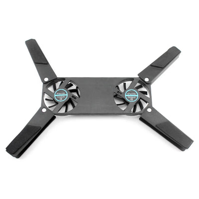 Foldable Cooling Pad Laptop Cooler with Double Fans Laptop Stand USB Powered for 7-15 inch Notebook PC LCD Display Cooler Holder
