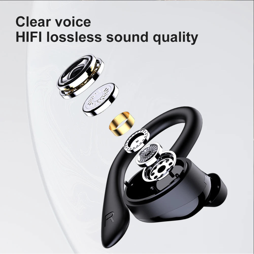 Q25 Wireless Headphone Sport Bluetooth 5.1 Headphones HiFi 9D Bass Stereo Earphone Headset with Microphone for iPhone Workout