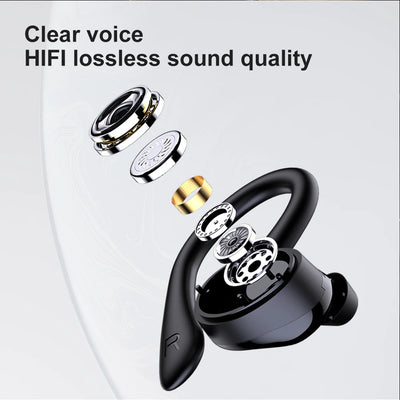 Q25 Wireless Headphone Sport Bluetooth 5.1 Headphones HiFi 9D Bass Stereo Earphone Headset with Microphone for iPhone Workout