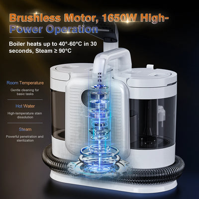 OMESER C988  Steam Spot Cleaner 15kpa 1650w Vacuum Cleaner Spray Suction Integrated Handheld Cleaning Carpet Cleaner Machine