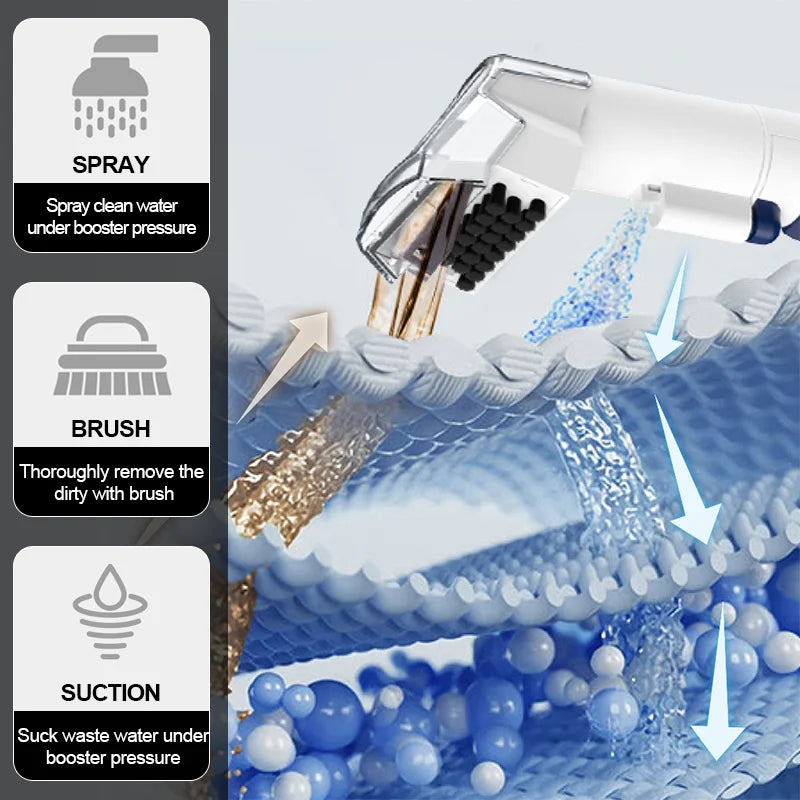 2024 BOL Hot Sale OEM 450W    Handhold Portable  Powerful Suction Carpet Cleaner for Carpet and Sofa Fabric Stain