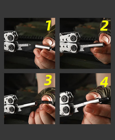Multifunctional pliers mini tool pliers steel folding pliers multi-purpose knife pliers emergency outdoor home portable