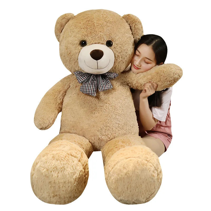 30cm Giant Teddy Bear with Bow - Soft Plush Cushion Pillow