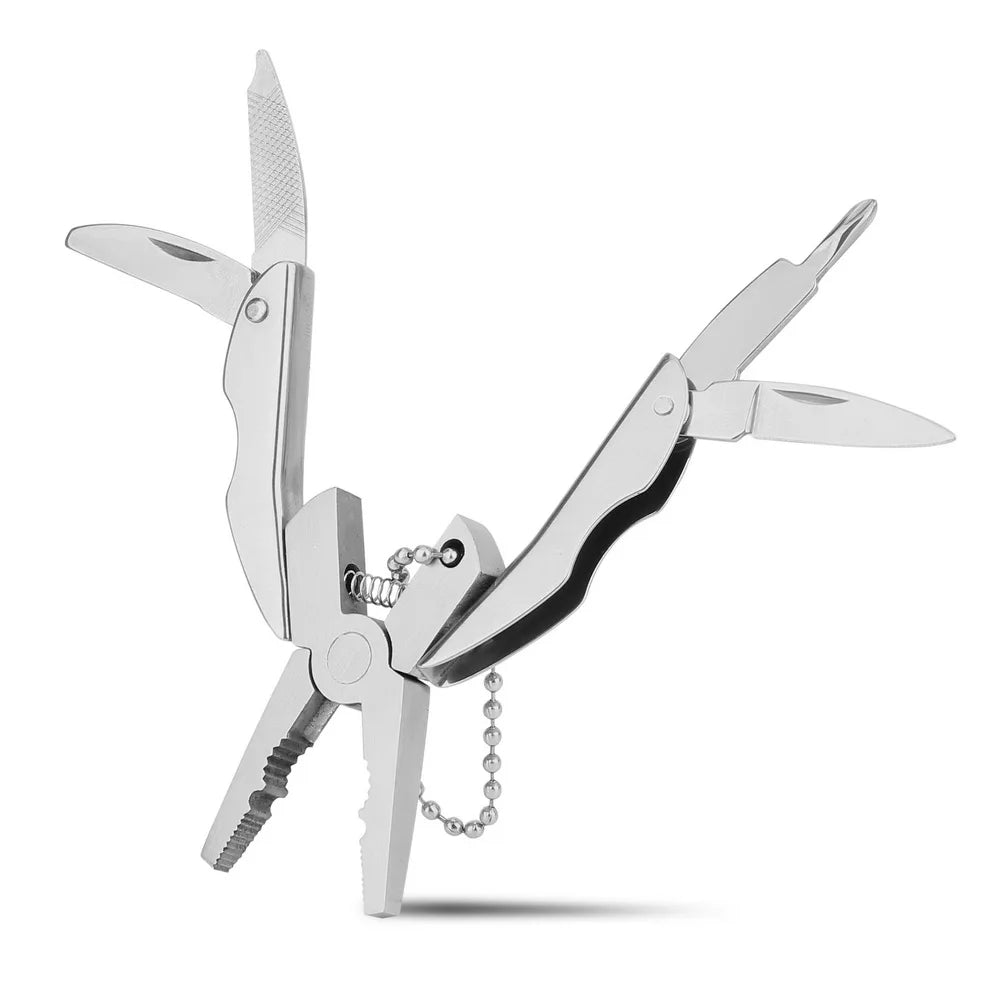 Mini Multi Tool Multitool Pliers Knife Screwdriver Keychain Outdoor Portable Hand Tool