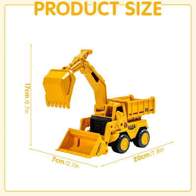 2025 Cartoon Funny Friction Powered Toy Cars Push And Vehicles, Engineering Car Military Car Fire Truck Truck Toys Boys Gift