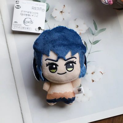 New 10cm Anime Demon Slayer Tomioka Giyu Kamado Tanjirou Kamado Nezuko Agatsuma Zenitsu Shinazugawa Genya Plush Toy Doll Gift