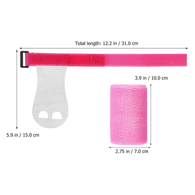 4 Pcs Gymnastics Grips Adjustable Elastic Wrist Straps Girls Kids Palm Protectors Workout Equipment Training Accessories Sport