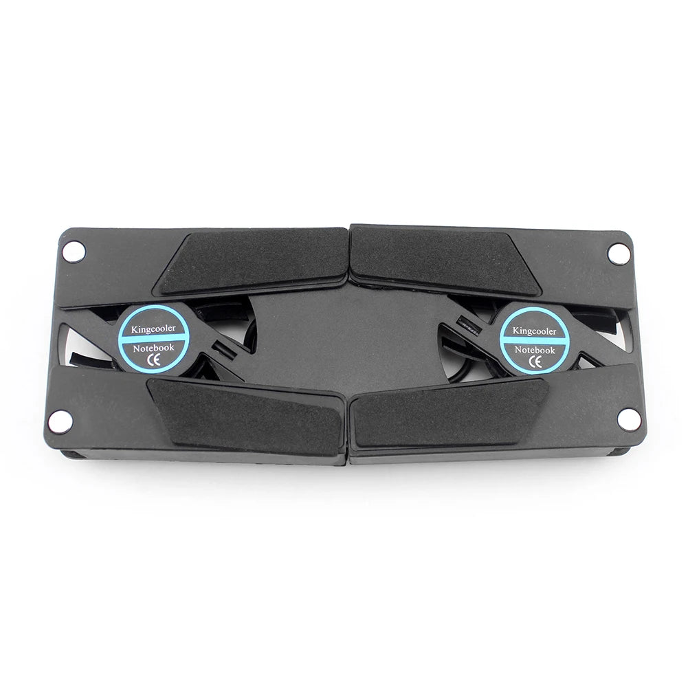 USB Powered Foldable Cooler Pad with Double 60mm Fans Laptop Stand Notebook Cooling Pad for Notebook Laptop PC Computer