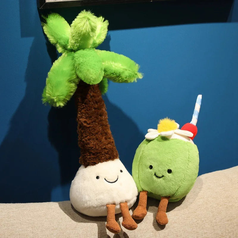 2025 New Simulation Lemon Soda Coconut Doll Stuffed Plush Toy Cartoon Anime Cute Pillow For Children'S Birthday Gift Fun Doll