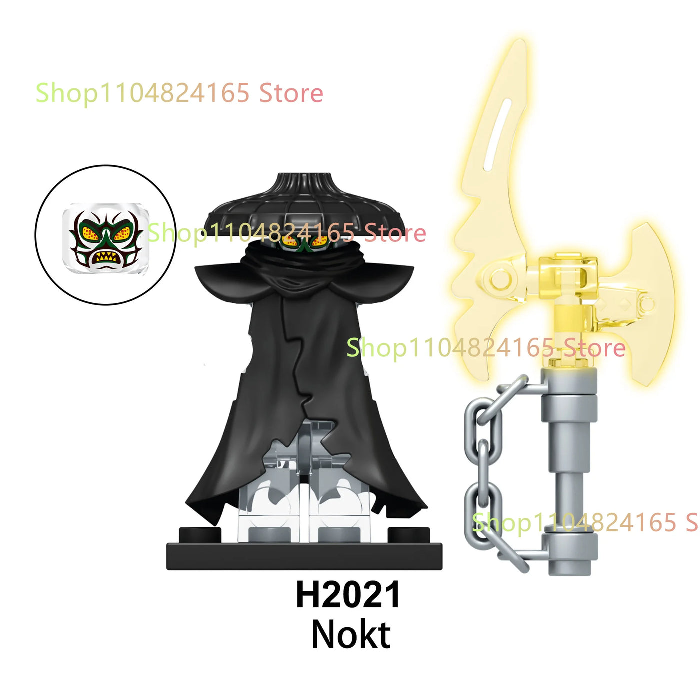 New Anime Cartoon TV Ninja Toy Dragons Rising Forbidden Five Nokt Rox Zarkt Drix Kur Ghost Face Bricks Building Blocks Kid Gifts