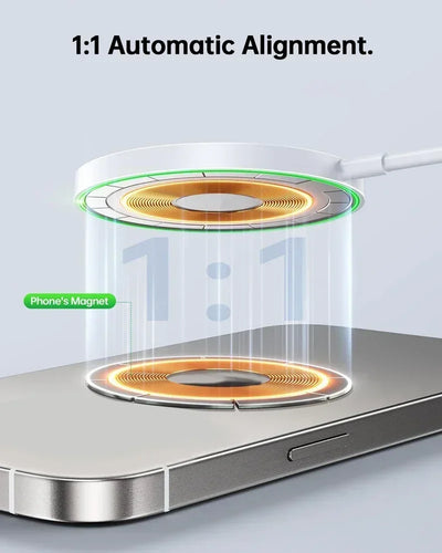 Magnetic Wireless Charger Pad Stand for iPhone 16 15 14 13 Pro Max Mini Airpods PD Macsafe Earphone Phone Fast Charging Station