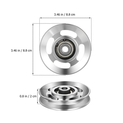Aluminum Pulley Accessories Smooth Surface Gym Equipment Cable Machine Parts Fitness Tool Exercise Aid Workout Pulley Wheel