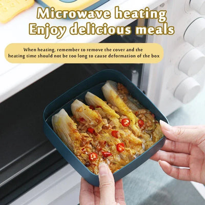 Kitchen Microwave Heating Portable Lunch Box Household Refrigerator Crisper Fruit Lunch Box Essential For Office Staff