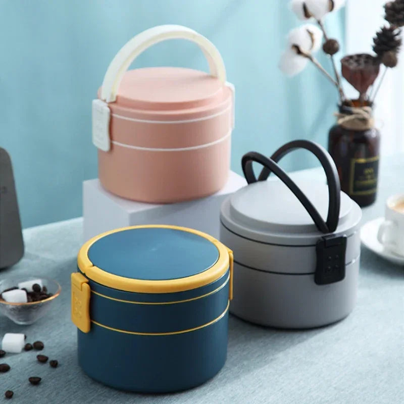 Kitchen Microwave Heating Portable Lunch Box Household Refrigerator Crisper Fruit Lunch Box Essential For Office Staff
