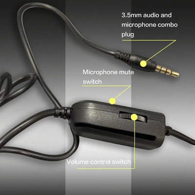7260 Wired Headphones with Microphone，Suitable for work meetings