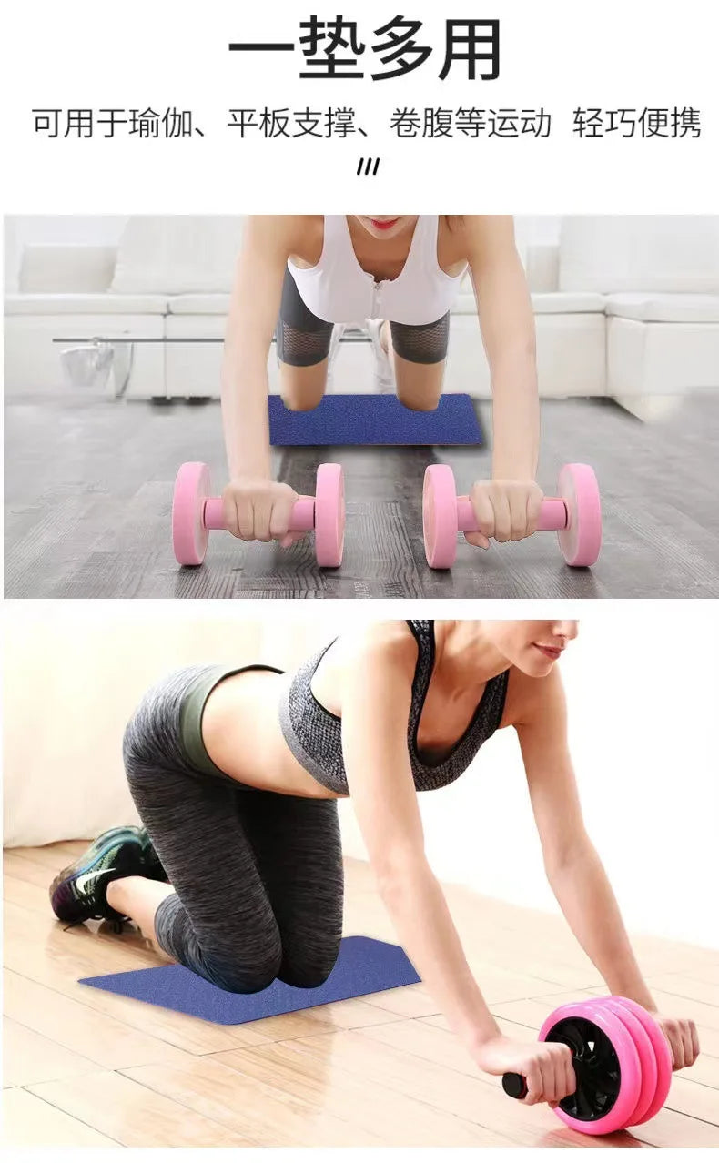 Yoga Mat Non-slip Sports TPE Fitness Mat 33cm Length Comfortable Rubber Mat Suitable for Sports Yoga and Pilates Gymnastics