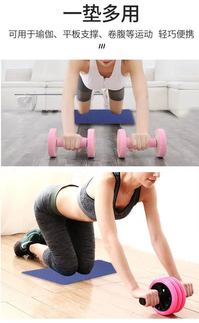 Yoga Mat Non-slip Sports TPE Fitness Mat 33cm Length Comfortable Rubber Mat Suitable for Sports Yoga and Pilates Gymnastics