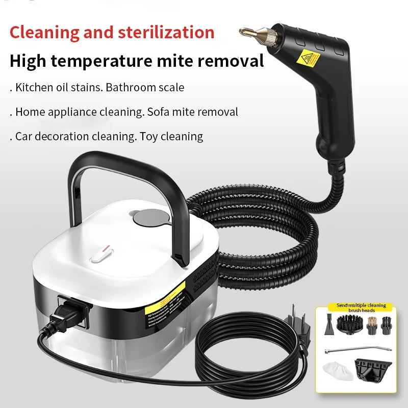 Steam Cleaner High Pressure and Temperature Handhled Steam Mop Commercial Household Air Conditioner Kitchen Hood Car Jet Washer