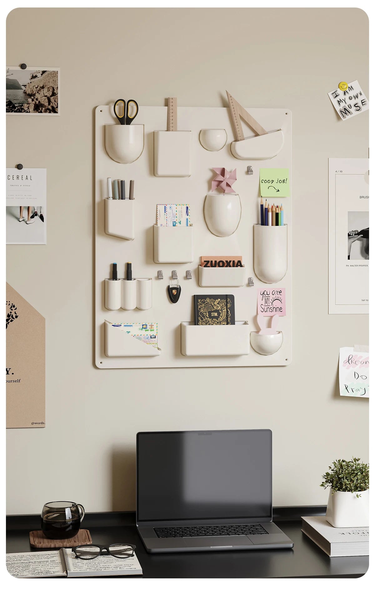 Wall Holder Offices Kitchen Organizer Desktop Wall Storage