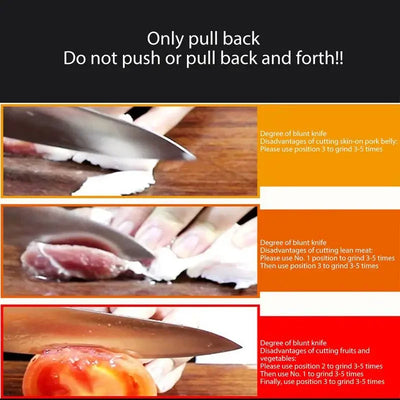 Kitchen 4 Segment Knife Sharpener Multifunctional  Knife