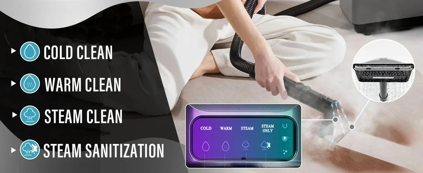 Steam Cleaner Commercial Grade Hot Water Carpet Cleaner Extractor A Beast of A for Home Upholstery Wet and Dry Carpet
